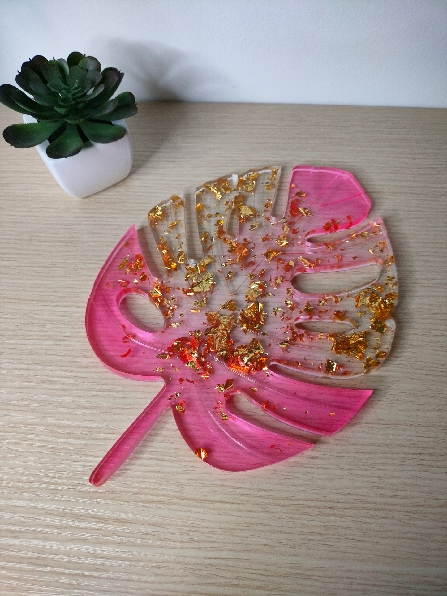 Plateau feuille de monstera