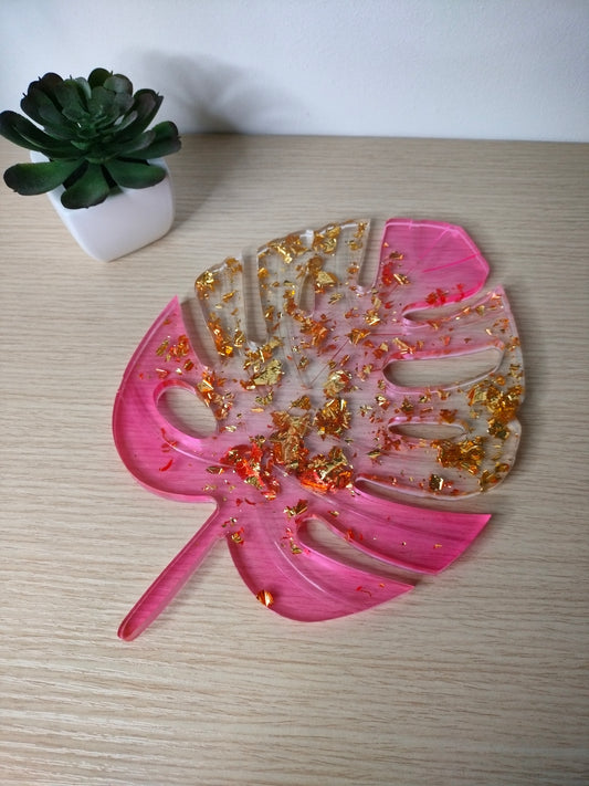 Plateau feuille de monstera