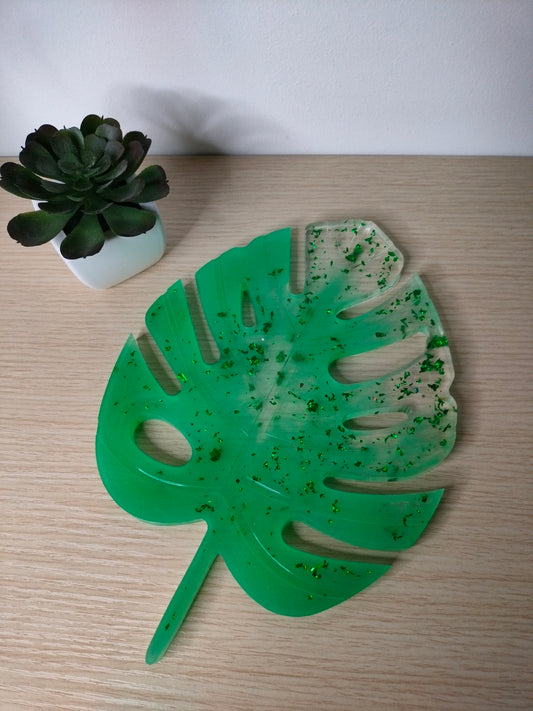 Plateau feuille de monstera