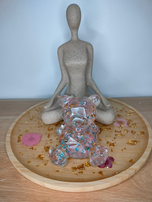 Figurine grand ourson cubique