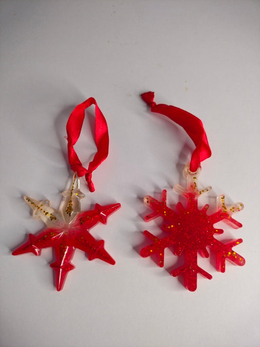 Lot de 2 suspensions de noël
