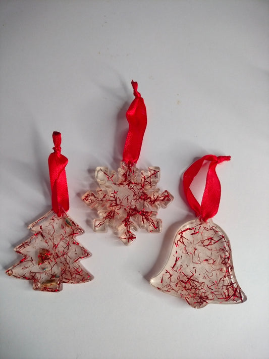 Lot de 3 suspensions de noël