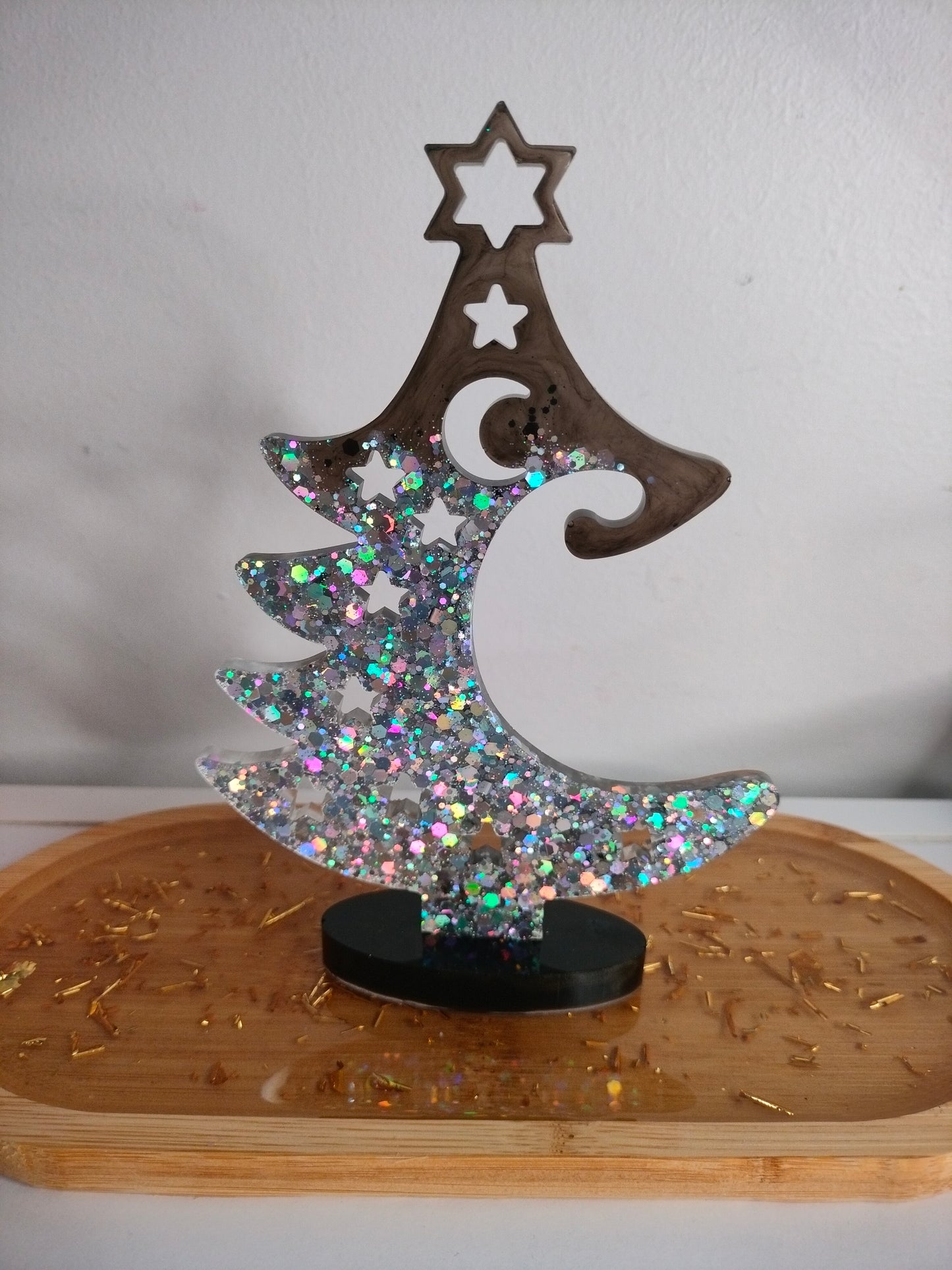 Décoration sapin sur socle