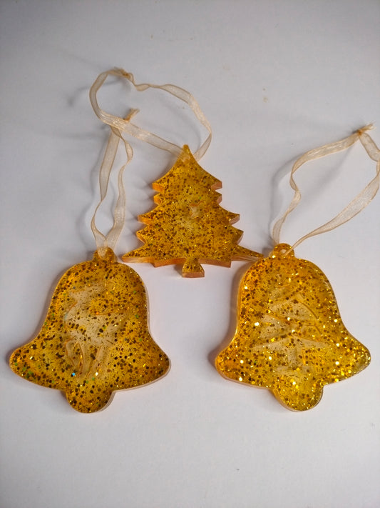 Lot de 3 suspensions de noël