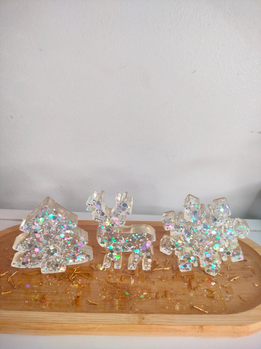 Lot de 3 décorations de table