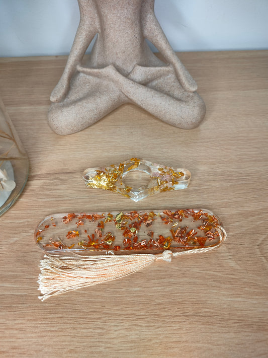 Marque page + bague de lecture