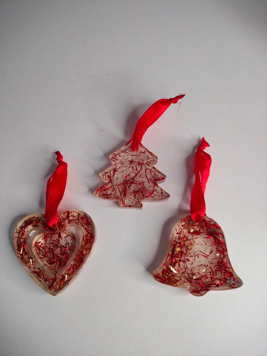 Lot de 3 suspensions de noël